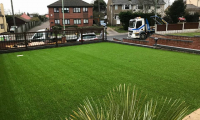Oulton Broad Artificial Grass Installation 1